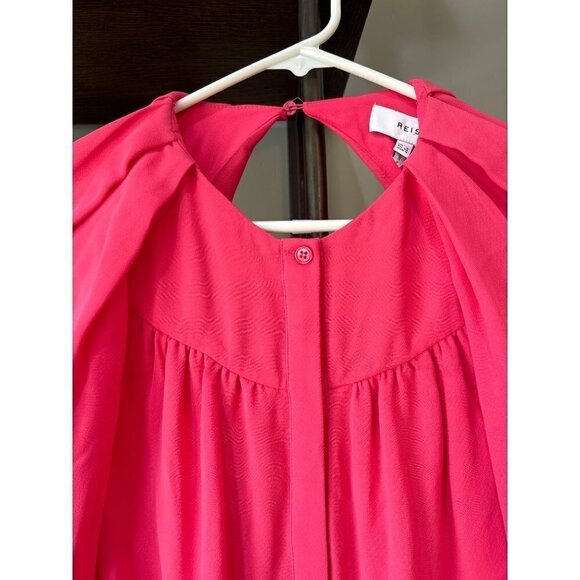 REISS Valentina Color Clash Dress Pink Red Womens Size US 4 - Picture 7 of 12